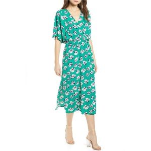 Floral print midi dress